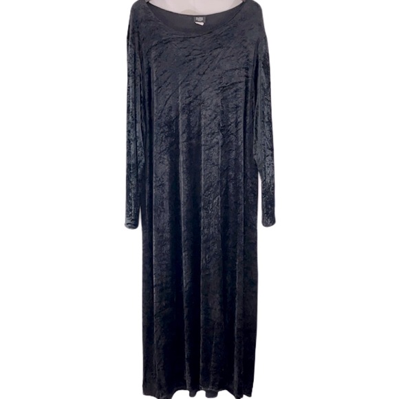 Eileen Fisher Dresses & Skirts - EILEEN FISHER Women Black Velvet Maxi Dress | 3X